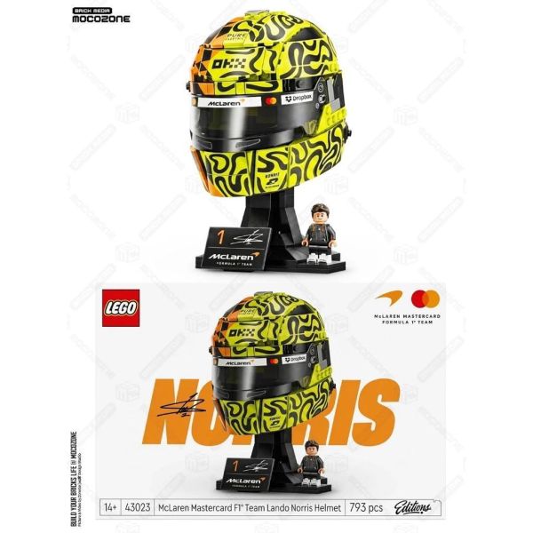 『現貨』  LEGO 43023	F1-蘭多·諾里斯 安全帽    盒組 
