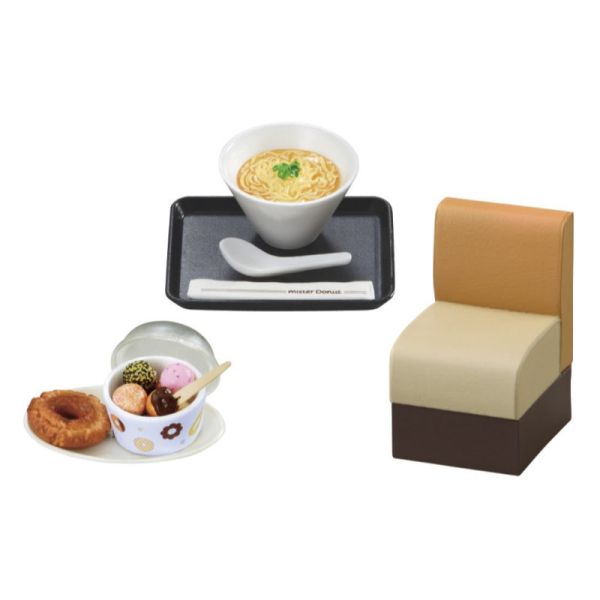 R360『現貨』Mister Donut 幸福的甜甜圈場景組 RE-MENT 盒玩 