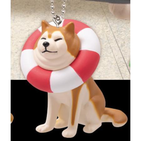 5A828『現貨』卡頭柴犬珠鍊吊飾P3NEW  Qualia  扭蛋   轉蛋 