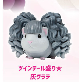 4A488『現貨』豐盈秀髮天竺鼠公仔 Qualia 扭蛋 轉蛋 