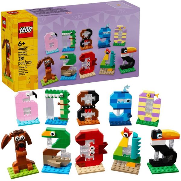『現貨』  LEGO 40807	LEL-生日數字    盒組 
