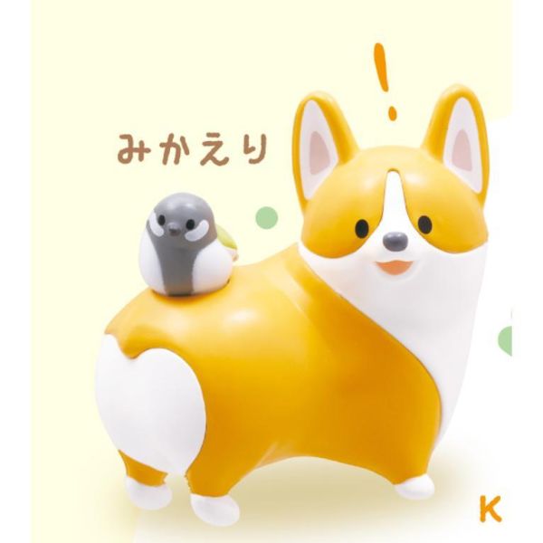 6A397『現貨』柯基滿滿公仔 柯基與四十雀  Qualia  扭蛋   轉蛋 