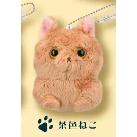 5A956『現貨』仿真眼珠貓咪絨毛吊飾  夢屋  扭蛋   轉蛋 