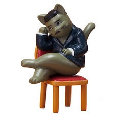 egb212『現貨』BOO-KYU 文豪貓 扭蛋 轉蛋 