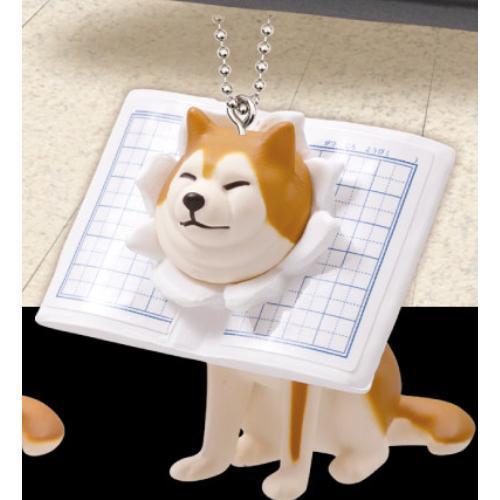 5A828『現貨』卡頭柴犬珠鍊吊飾P3NEW  Qualia  扭蛋   轉蛋 