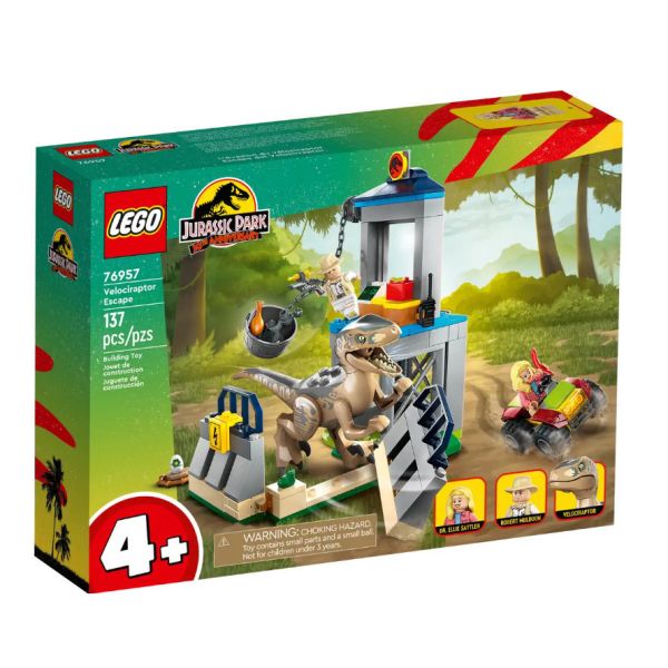 『現貨』LEGO 76957 Jurassic 侏儸紀-Velociraptor Escape 盒組 