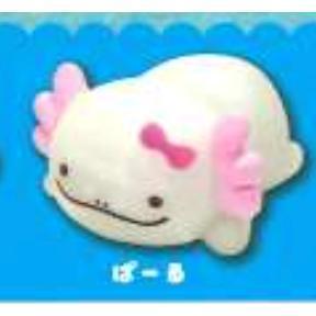 5A341『現貨』捏捏蓄光蠑螈公仔  AMUSE 扭蛋   轉蛋 