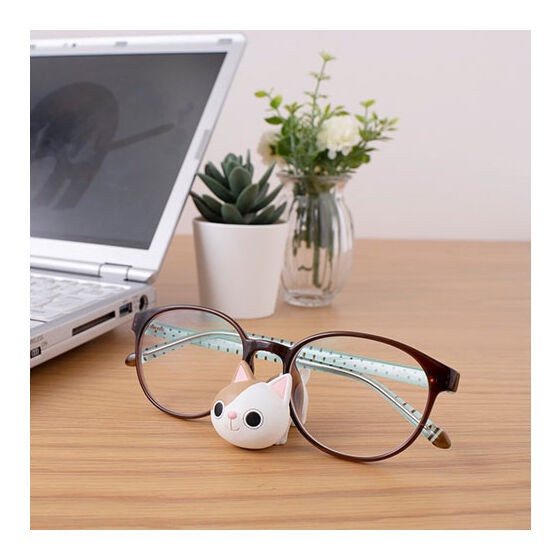 egb469『現貨』眼鏡置物架貓 扭蛋 轉蛋 