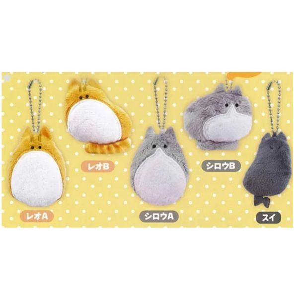 2A852『現貨』秀桑的慵懶貓日記絨毛珠鍊吊飾 Lian Q Labo 扭蛋 轉蛋 