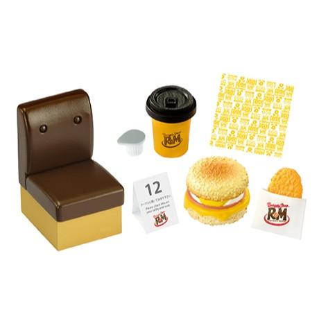 R295『現貨』袖珍R&M速食漢堡店 RE-MENT 盒玩 