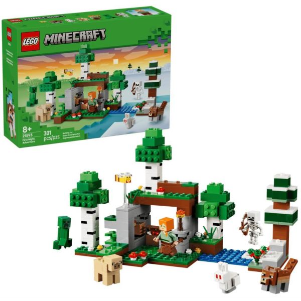 『現貨』  LEGO 21593	Minecraft-第一夜冒險    盒組 