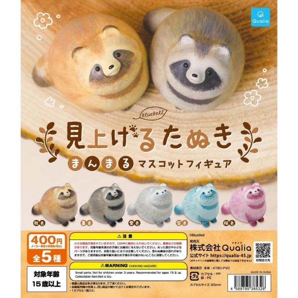 6A157『現貨』抬頭狸貓圓滾滾公仔  Qualia  扭蛋   轉蛋 