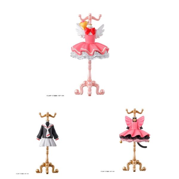 2A16『現貨』庫洛魔法使服裝飾品架P4 BANDAI 扭蛋 轉蛋 