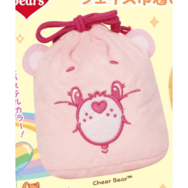 5A563『現貨』Care Bears軟軟大臉束口袋&小物包    KOROKORO   扭蛋   轉蛋 