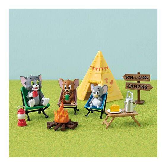 1A710『現貨』湯姆與傑利鼠露營公仔 bandai 扭蛋 轉蛋 