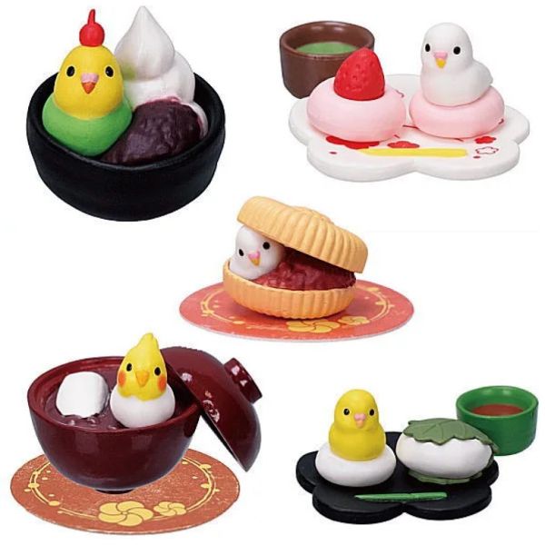 2A166『現貨』和菓子鸚哥 Tarlin 扭蛋 轉蛋 