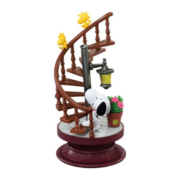 R323『現貨』史努比螺旋立體場景 RE-MENT 盒玩 