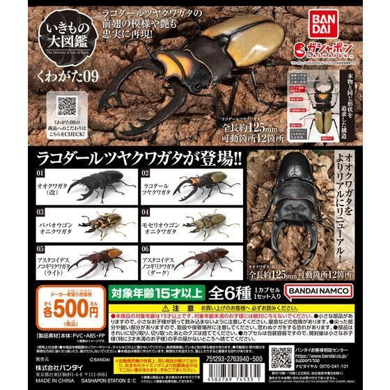 3A659『現貨』生物大圖鑑-鍬形蟲篇09 BANDAI 扭蛋 轉蛋 