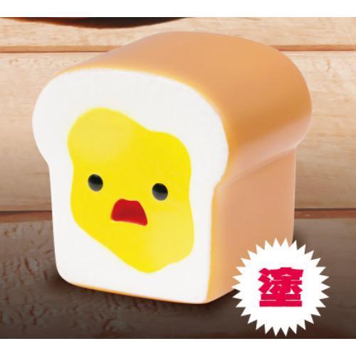 5A062『現貨』驚訝麵包軟膠公仔  Qualia  扭蛋   轉蛋 