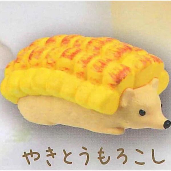 3A722『現貨』刺猬仿真料理 YELL 扭蛋 轉蛋 