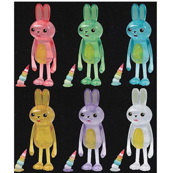 1A919『現貨』可撥兔-透明篇 Qualia 扭蛋 轉蛋 