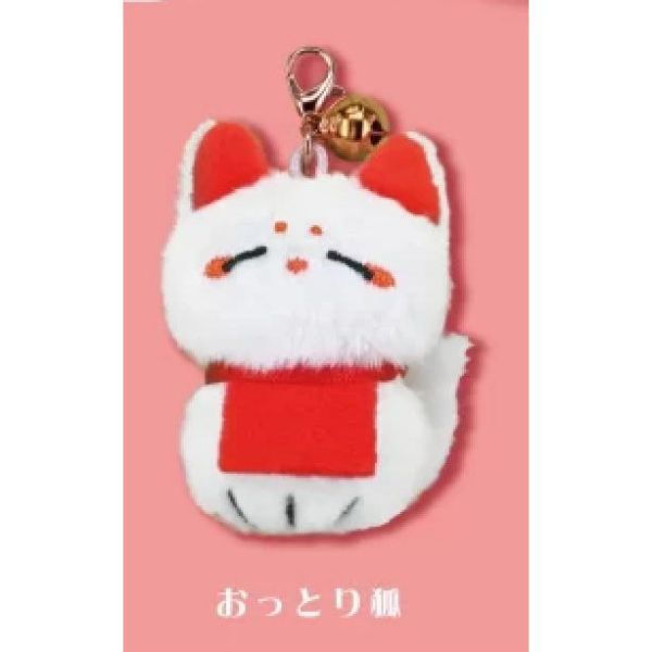 5A719『現貨』稻荷神狐狸玩偶吊飾  夢屋  扭蛋   轉蛋 