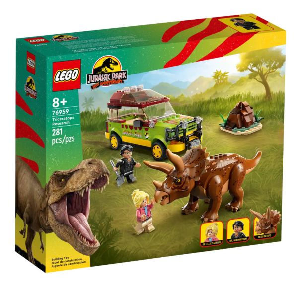『現貨』LEGO 76959 Jurassic 侏儸紀-Triceratops Research 盒組【蛋樂寶樂高館 