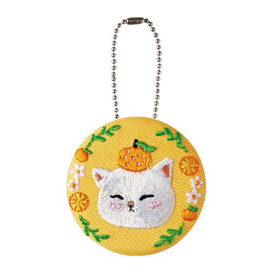 2A598『現貨』貓福珊迪刺繡吊飾 BANDAI 扭蛋 轉蛋 