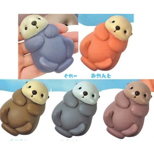 2A785『現貨』漂漂軟膠海獺 YELL 扭蛋 轉蛋 