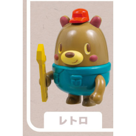 2A750『現貨』工作熊可動公仔 Qualia 扭蛋 轉蛋 