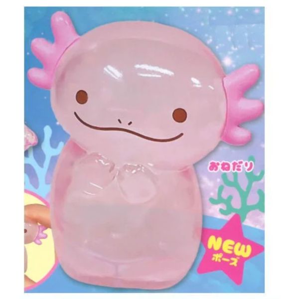 3A054『現貨』多彩蠑螈透明軟膠公仔 AMUSE 扭蛋 轉蛋 