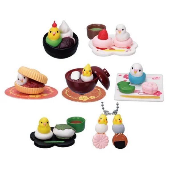 2A166『現貨』和菓子鸚哥 Tarlin 扭蛋 轉蛋 