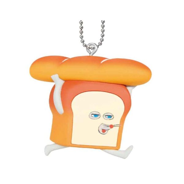 5A574『現貨』麵包小偷扁扁公仔吊飾   T-ARTS  扭蛋   轉蛋 