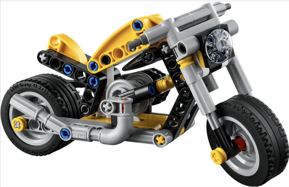 『現貨』LEGO 42225  Technic-黃色摩托車  盒組 