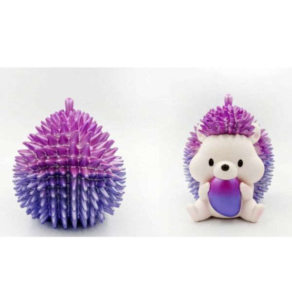 R243『現貨』榴槤刺蝟-紫色榴槤 吊卡 扭蛋 轉蛋 