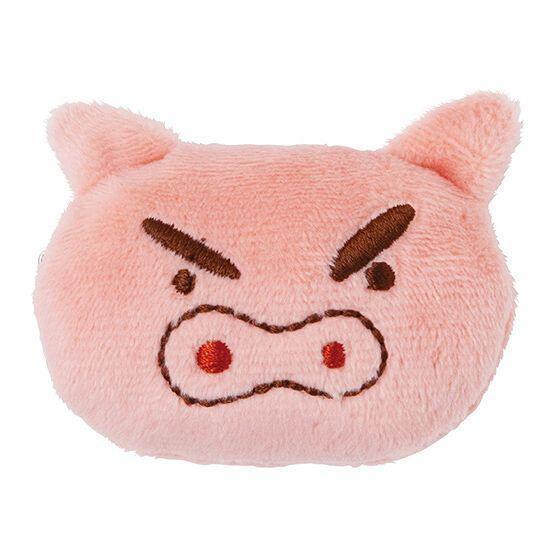 5A696『現貨』蠟筆小新毛絨造型髮夾　BANDAI  扭蛋   轉蛋 