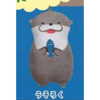 2A244『現貨』扁扁可愛水獺吊飾 AMUSE 扭蛋 轉蛋 