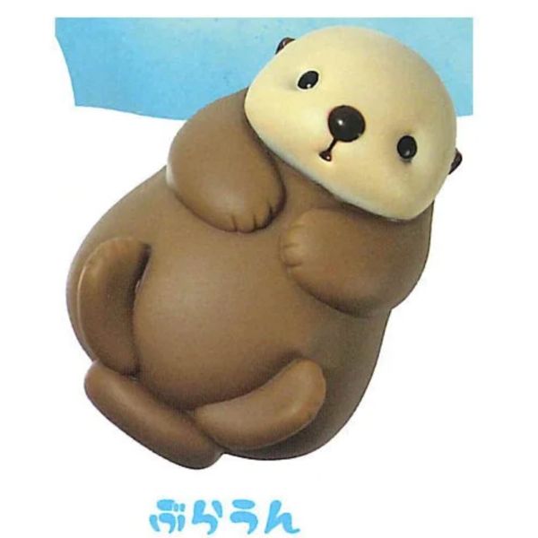 2A785『現貨』漂漂軟膠海獺 YELL 扭蛋 轉蛋 