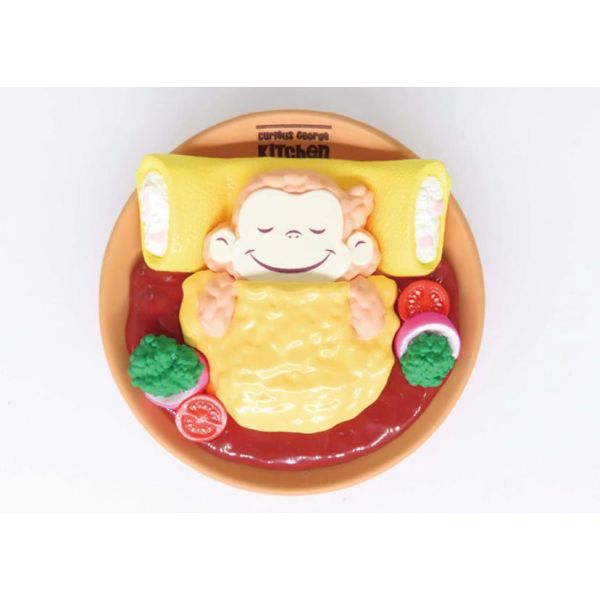 5A765『現貨』Curious george Kitchen 收藏公仔   T-ARTS  扭蛋   轉蛋 