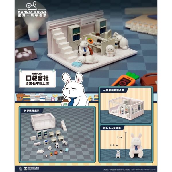 R215『現貨』星期一的布魯斯 口袋會社-今天也不想上班 口袋系列 盒玩 