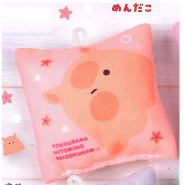 3A343『現貨』圓眼水族館方形玩偶吊飾 YELL 扭蛋 轉蛋 