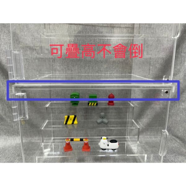 R321『現貨』磁吸透明公仔展示盒 含階梯 可疊高 收藏盒 展示盒 