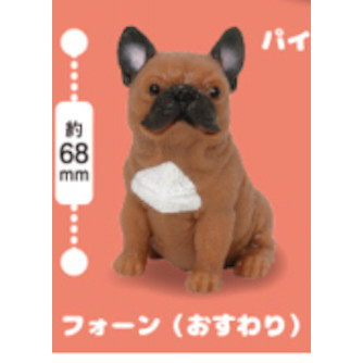 4A198『現貨』捏捏巨大法國鬥牛犬 KOROKORO 扭蛋 轉蛋 