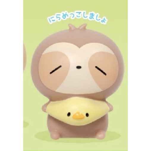 2A559『現貨』只是一隻樹懶公仔-跟小雞一起 Heart One 扭蛋 轉蛋 