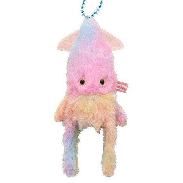 5A168『現貨』柔軟彩虹玩偶吊飾 海洋生物    KITAN   扭蛋   轉蛋 