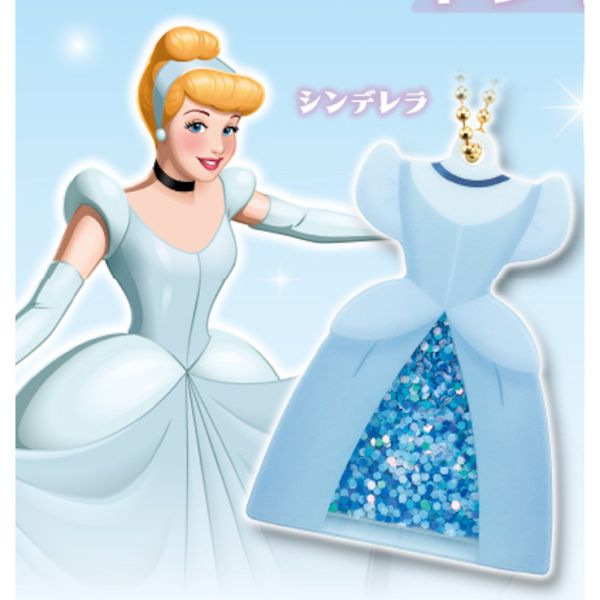 3A010『現貨』迪士尼公主裙搖搖壓克力吊飾 T-ARTS 扭蛋 轉蛋 