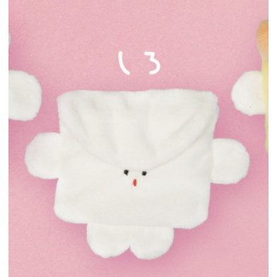 4A097『現貨』信封醬絨毛吊飾 Qualia 扭蛋 轉蛋 