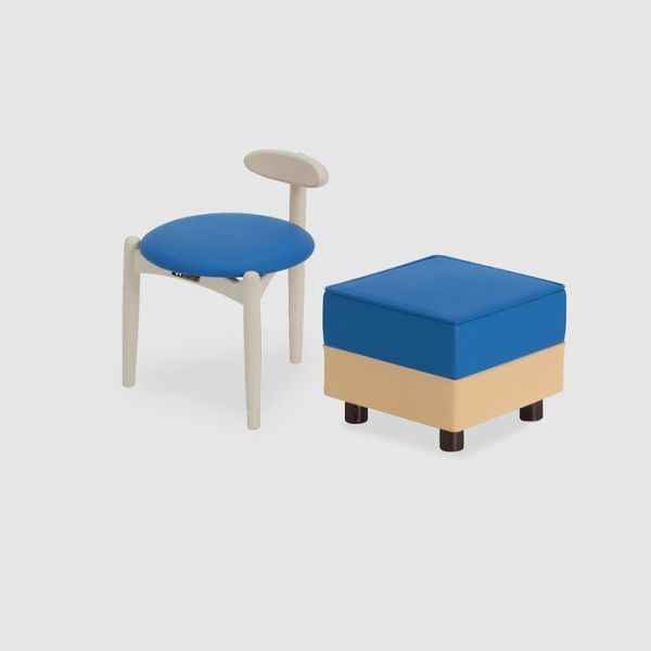 2A102『現貨』KARIMOKU復古家具模型P3 Kenelephant 扭蛋 轉蛋 