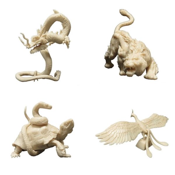 1A883『現貨』四神-青龍、白虎、朱雀、玄武 Tarlin 扭蛋 轉蛋 