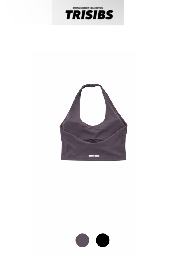 TRISIBS 掛脖露背運動內衣-固定胸墊 